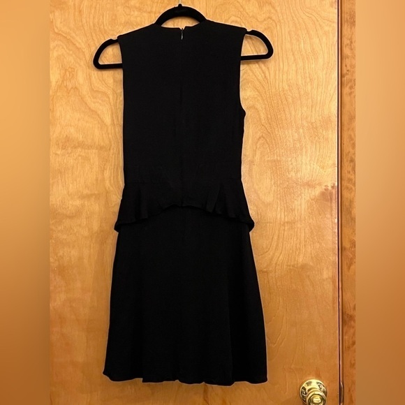 L’AGENCE Black Gabby Tiered Bow Front Dress 0 - Picture 4 of 6